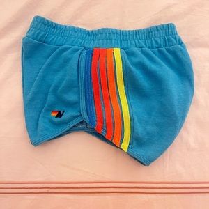 Aviator Nation Striped Jogger Shorts